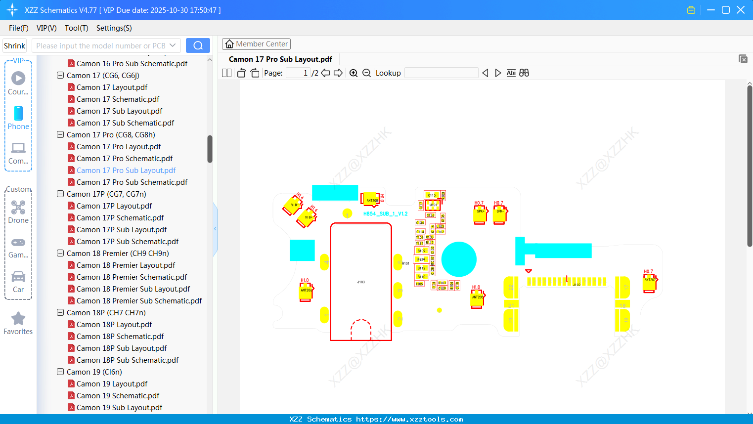Tecno Camon 17 Pro Sub Layout